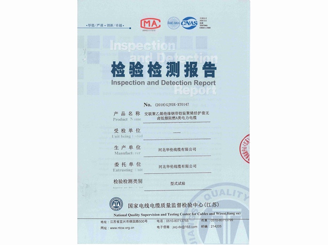 檢驗(yàn)檢測(cè)報(bào)告 